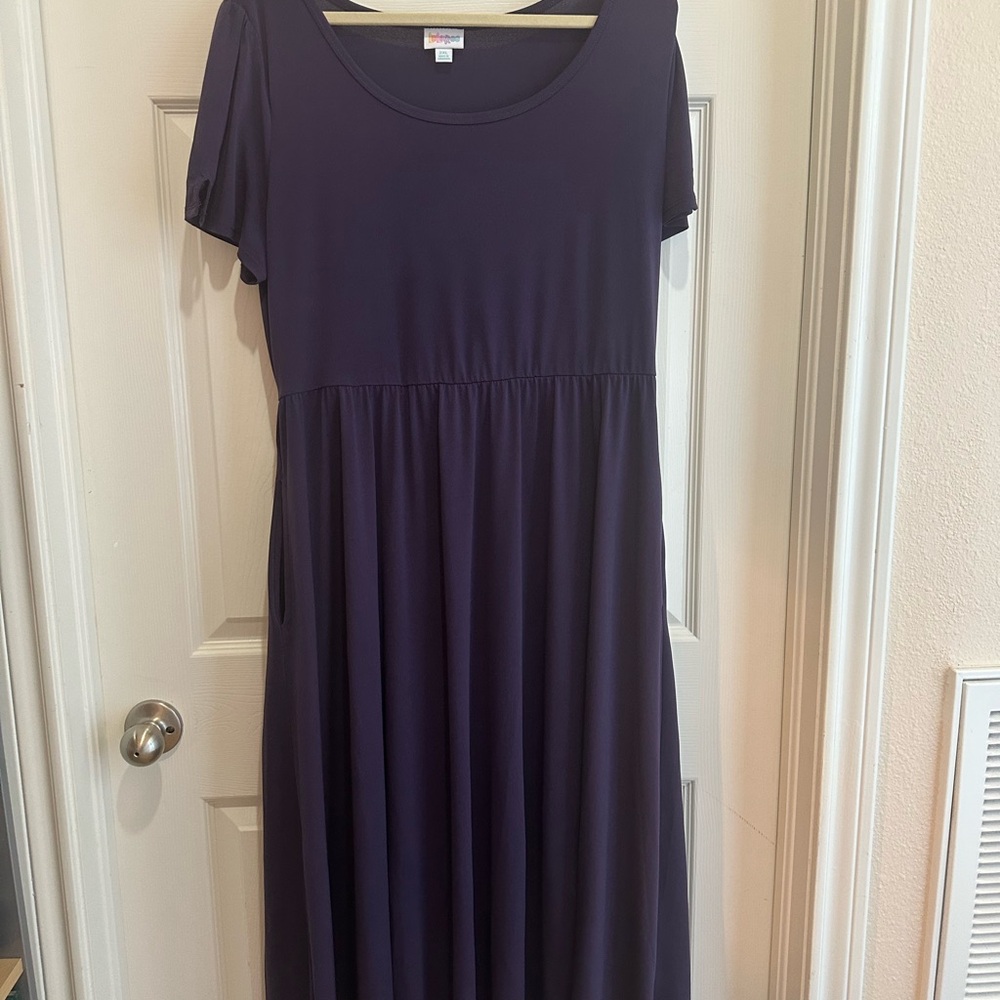 LuLaRoe Deep Purple Maxi Dress
